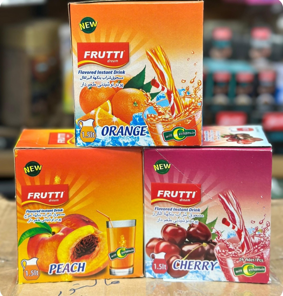 پودر شربت فروتی دریم اورجینال ترکیه ای  ،  طعم  های مختلف ، بسته 24 عددی