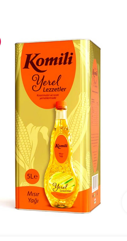 روغن ذرت برند کومیلی اصلی ، محصول وارداتی از ترکیه ، بسته بندی حلب ۵ لیتری اورجینال