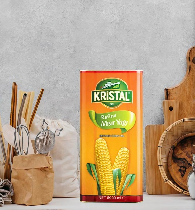 روغن ذرت کریستال اصل ترکیه ای (حلب ۵ لیتری اورجینال)