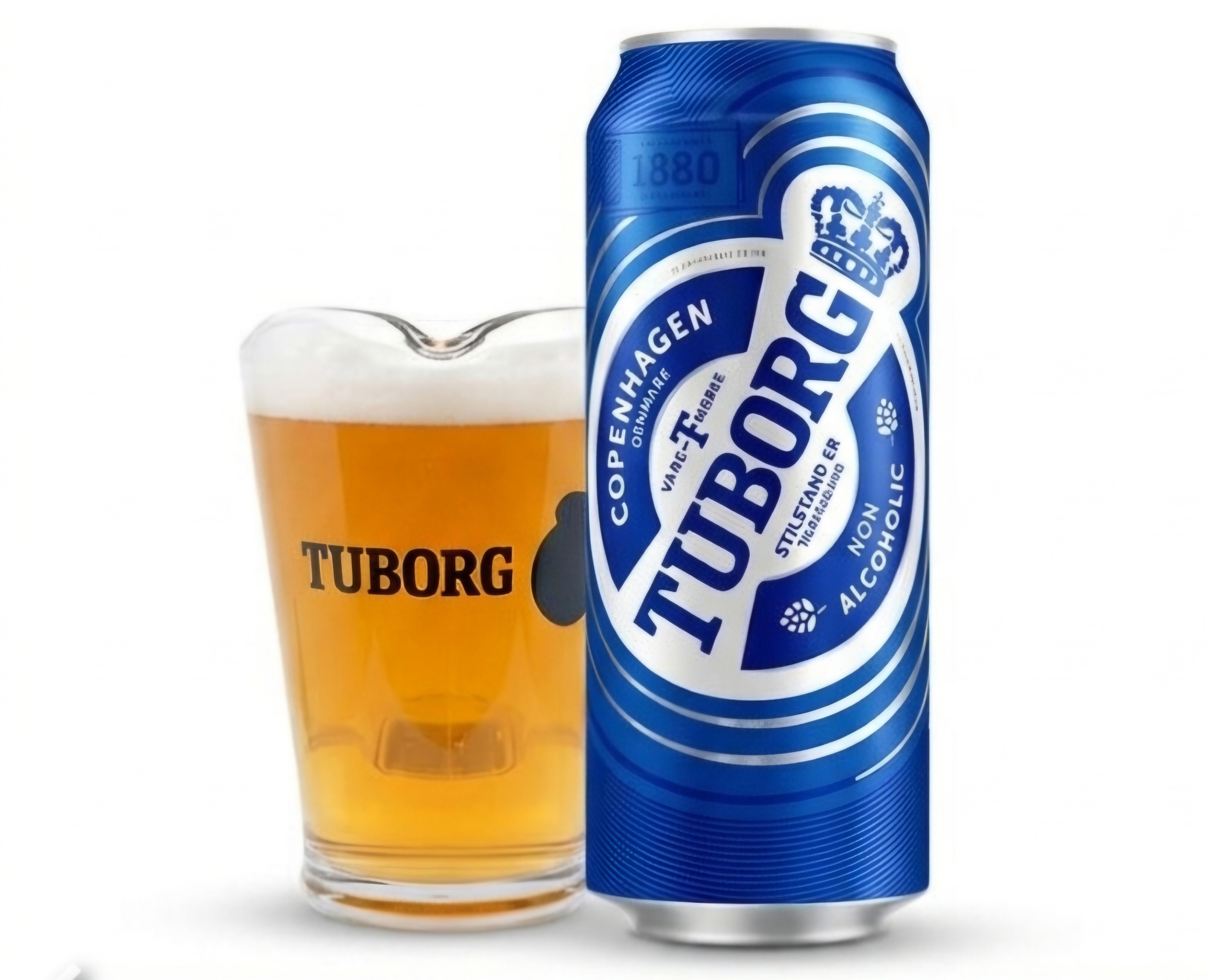 آبجو روسی  TUBORG قوطی فلزی بدون الکل ۳۳۰ و ۵۰۰ میلیون لیتری اورجینال