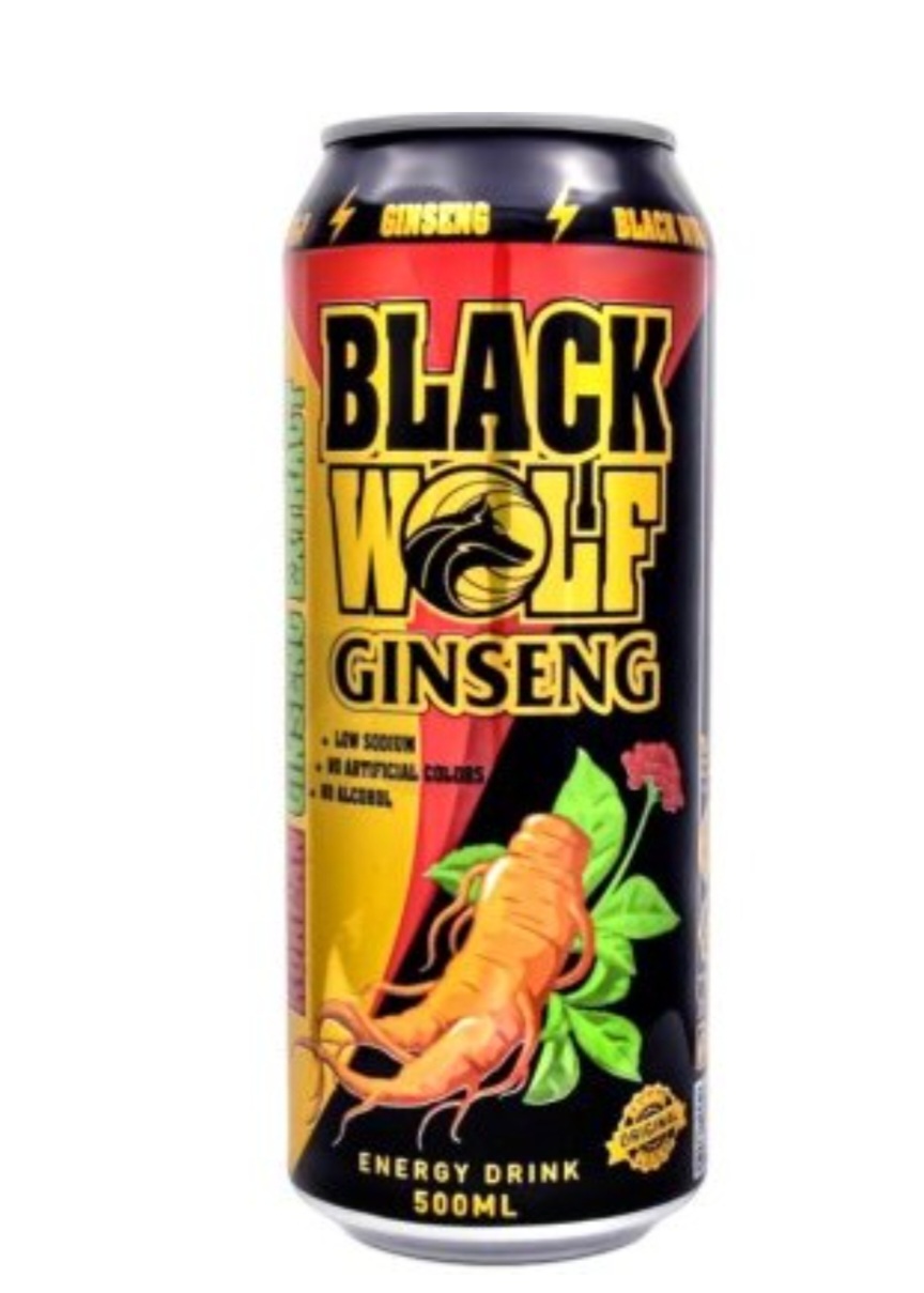 نوشیدنی انرژی زا بلک ولف Black Wolf حاوی جینسنگ ۵۰۰ میلی لیتری وارداتی ترکیه