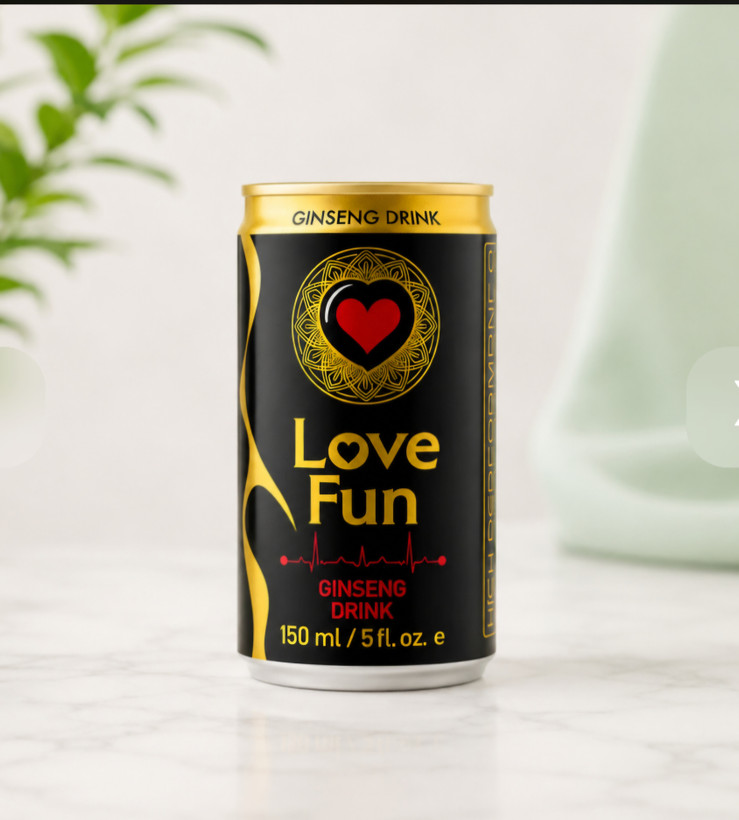 نوشیدنی انرژی زا جینسینگ لاو فان Love Fun ( آقایان / بانوان ) ، قوطی ۱۵۰ میلی لیتری